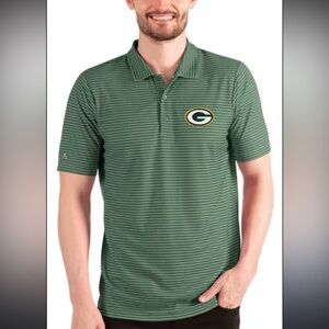Antigua Green Bay packers golf shirt size large in excellent condition